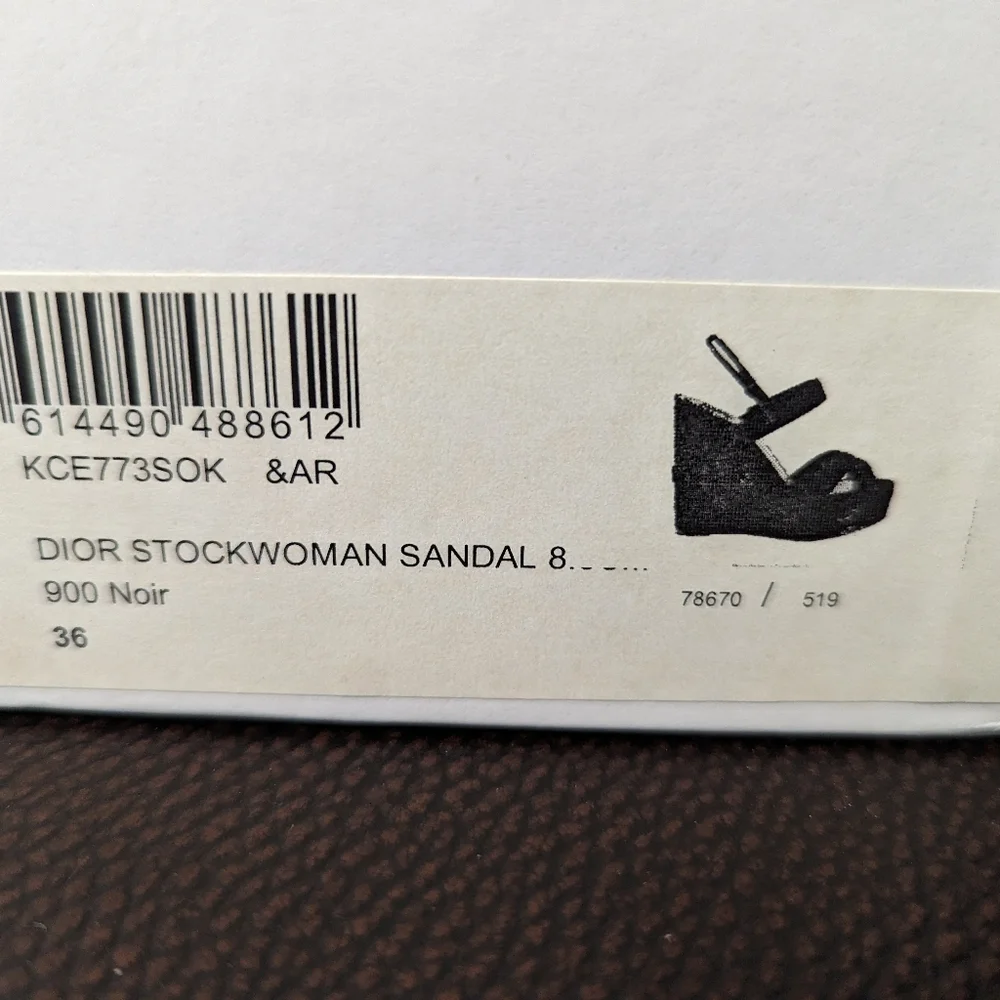 Dior Stockwoman Sandal Noir - Picture 5 of 5